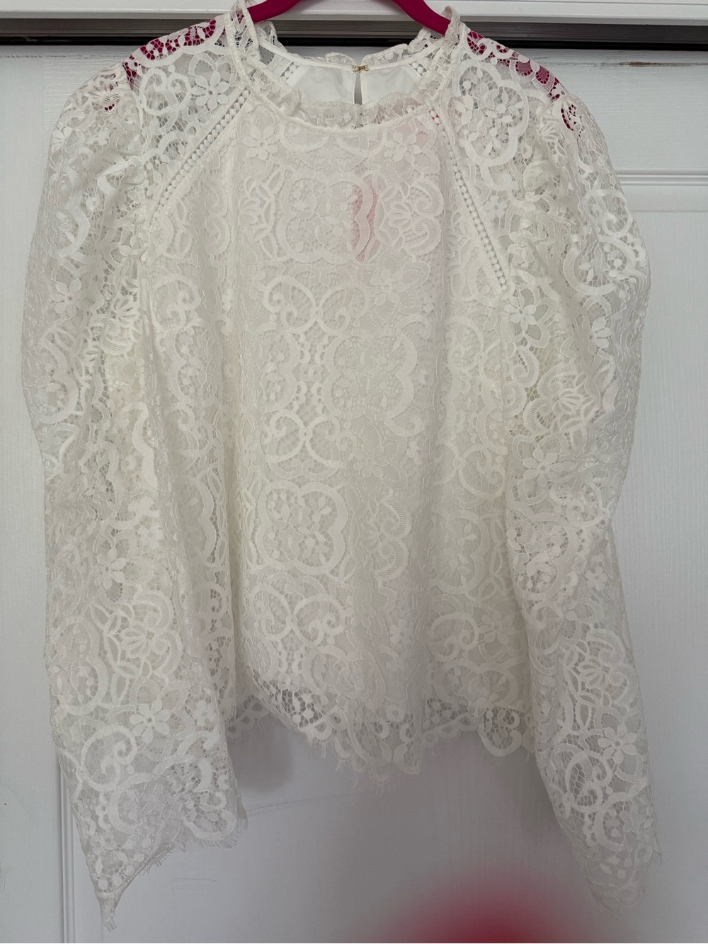 New NWT Lilly Pulitzer Avery Lace Top Carnival Long-Sleeve Eyelet Blouse